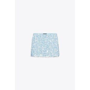 ZARA SEQUINNED MINISKIRT